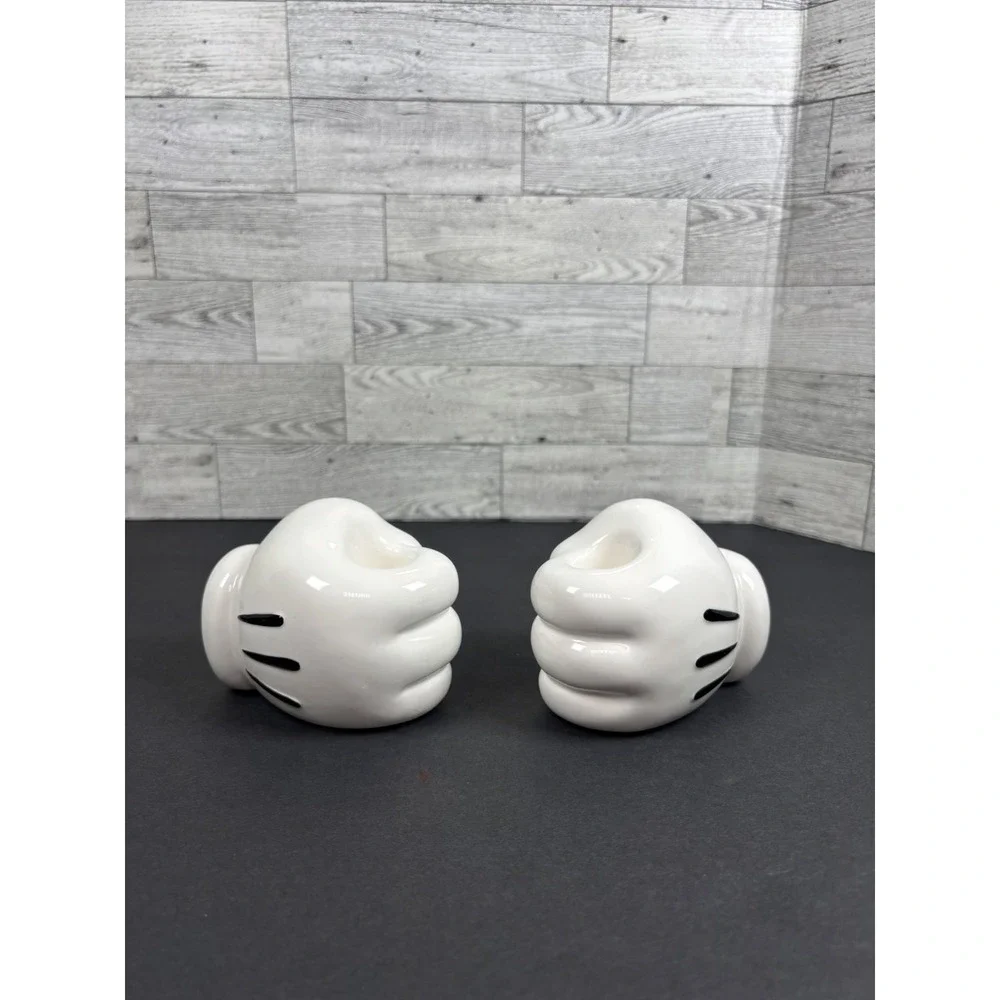 Disney Treasure Craft Mickey Glove Candle Holders‎ - Pair - Mickey Mouse